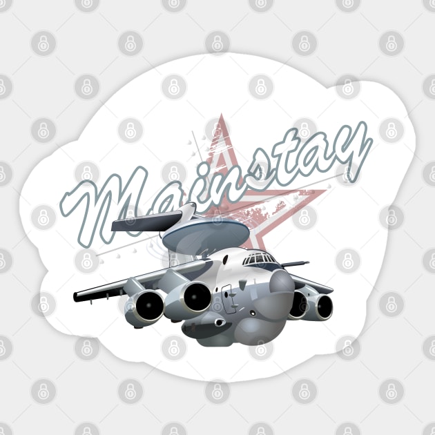 Cartoon airplane Sticker by Mechanik